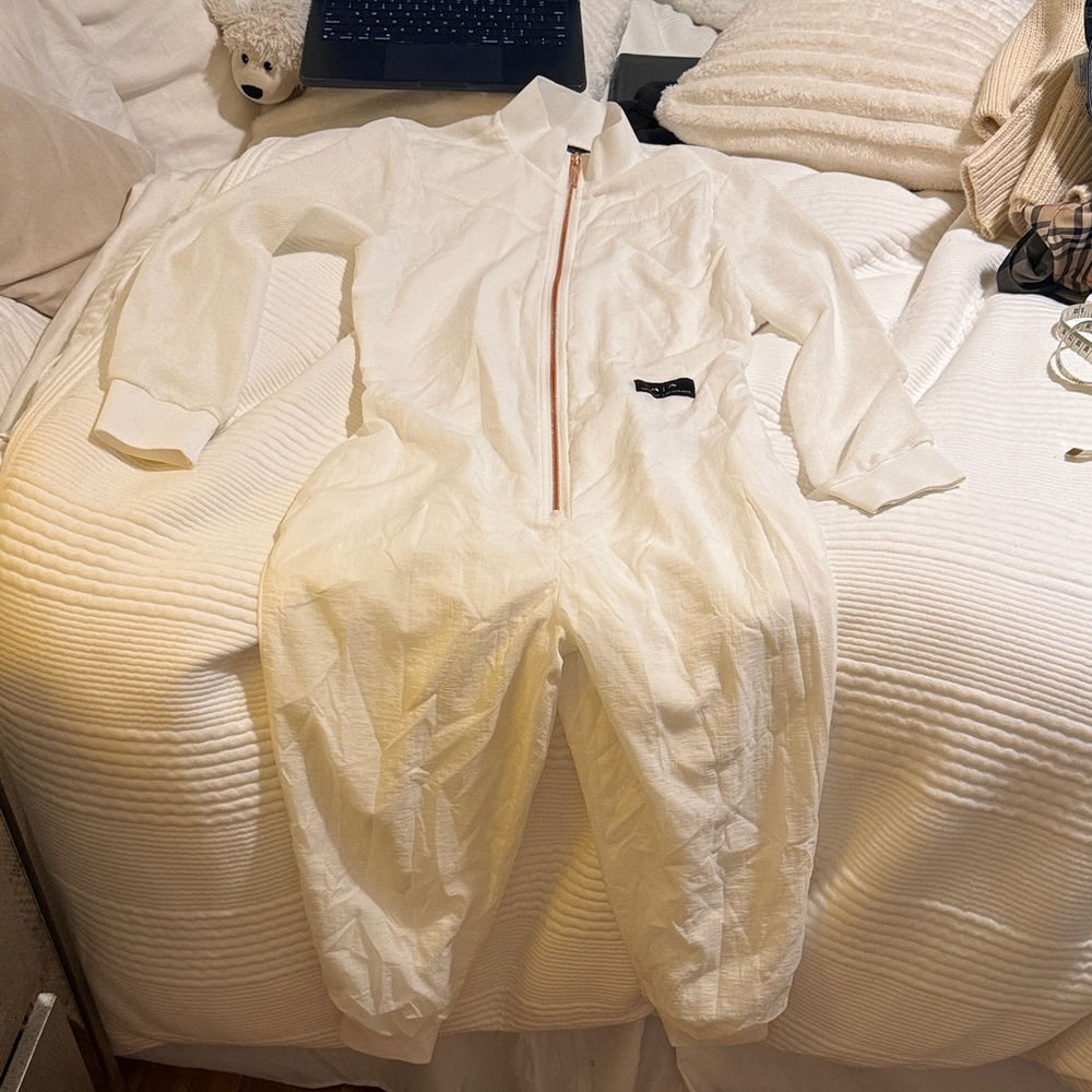 A/X Armani Exchange Cream Jumpsuit new without tags